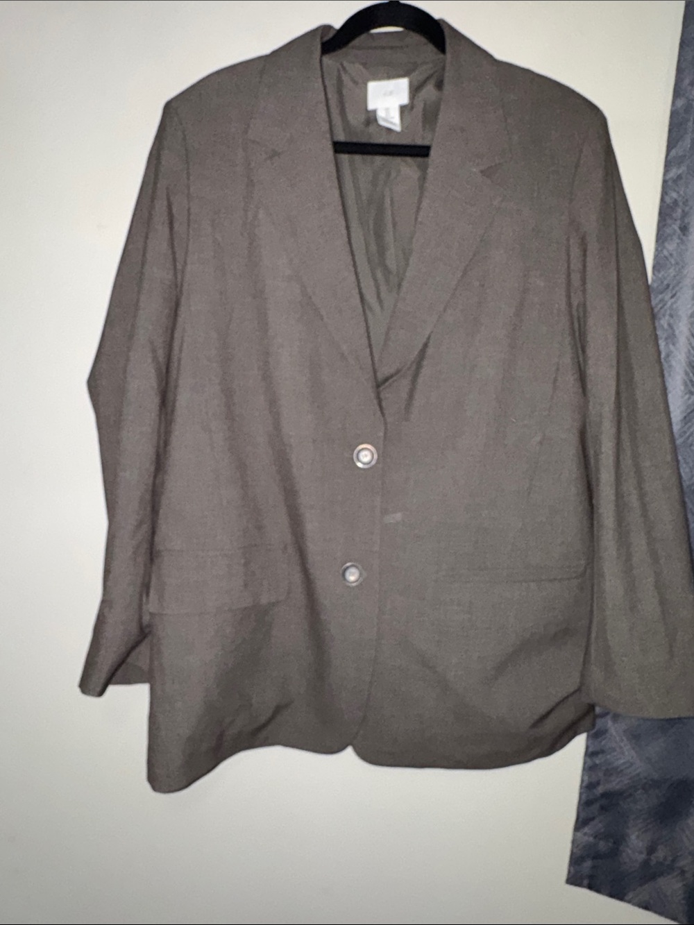 H&M Two-Button Blazer in Taupe Brown